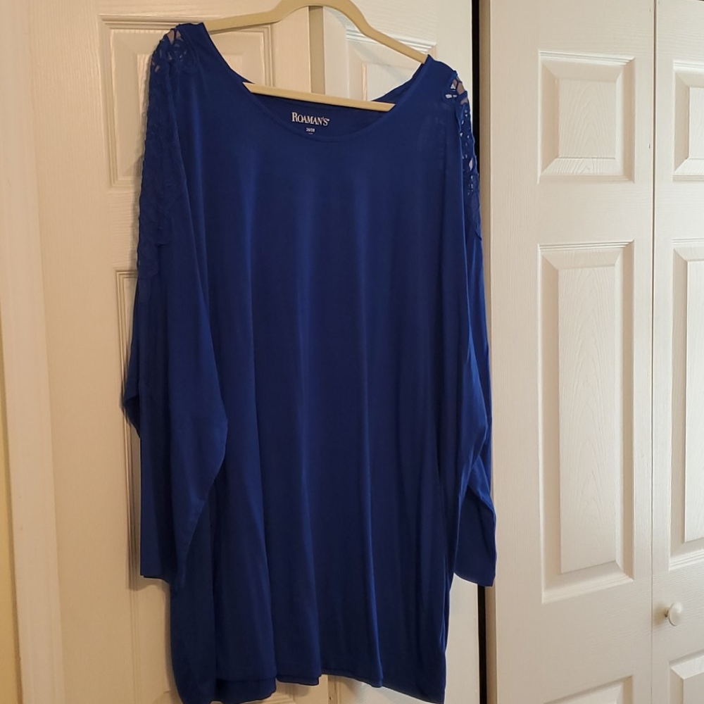 Royal blue tunic 2x